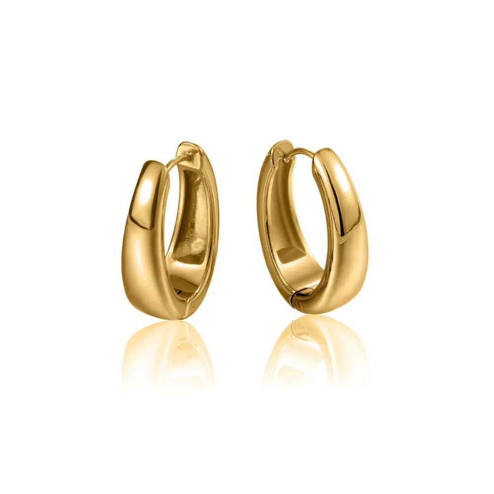 Chunky Clay Hoop Earrings