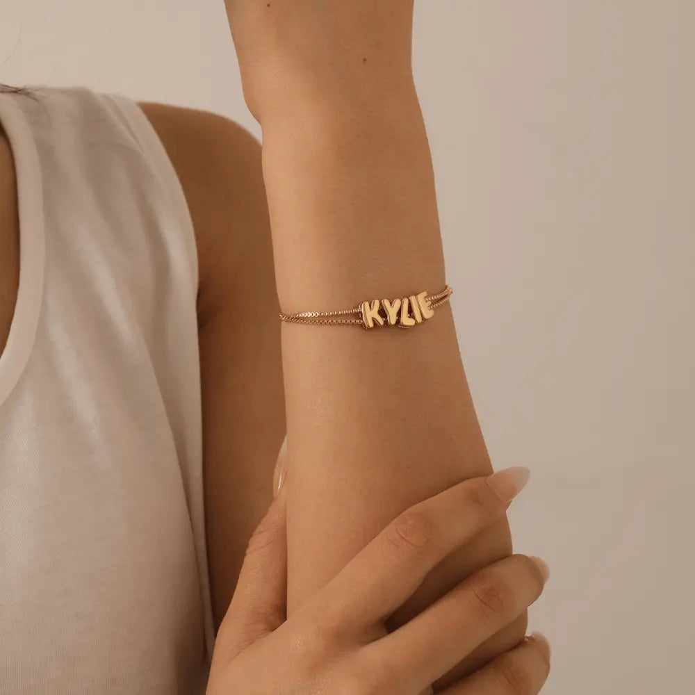 Bubble Name Bracelet