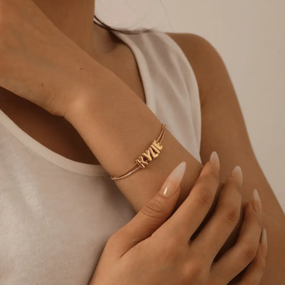 Bubble Name Bracelet