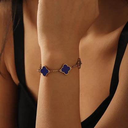 Clover Enamel Bracelet - CLAYCALI