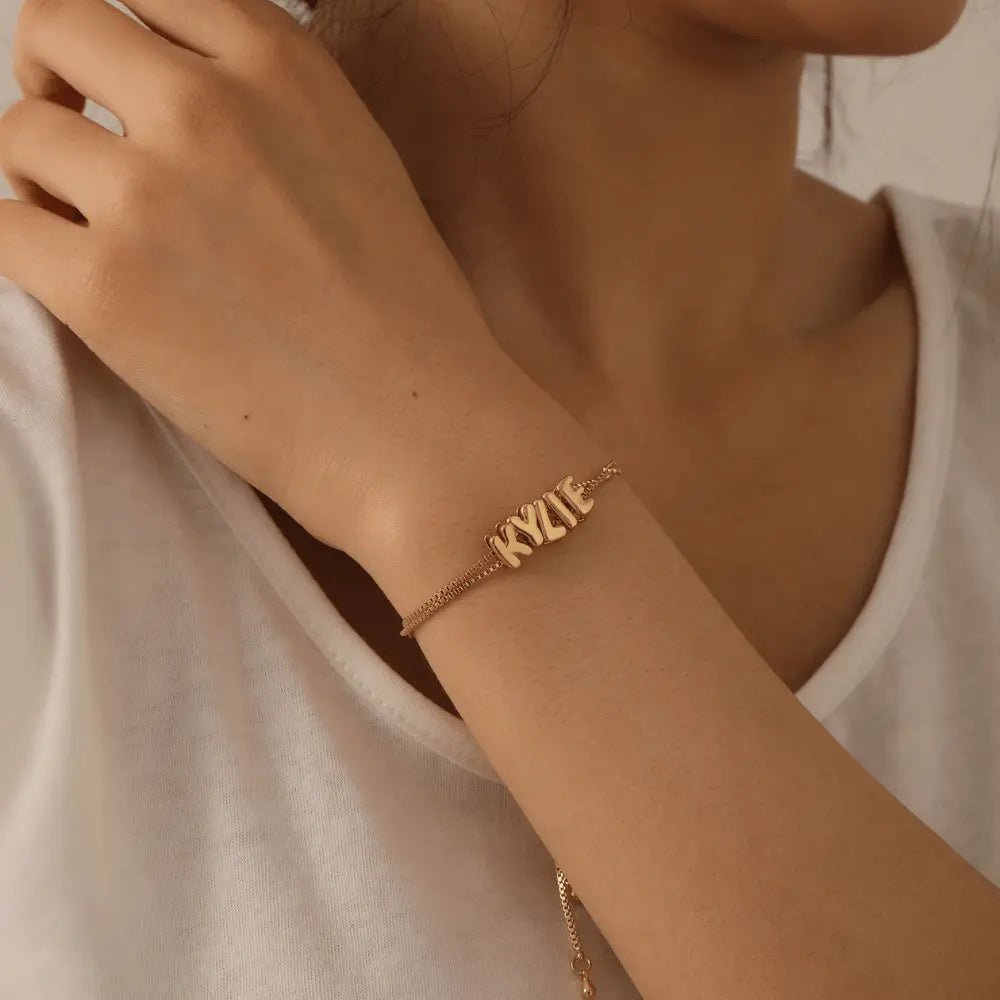 Bubble Name Bracelet