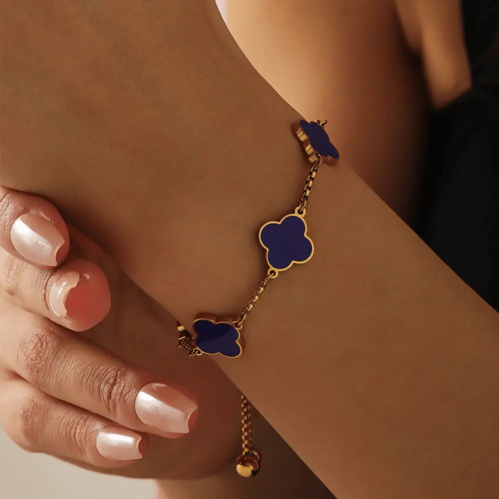 Clover Enamel Bracelet - CLAYCALI