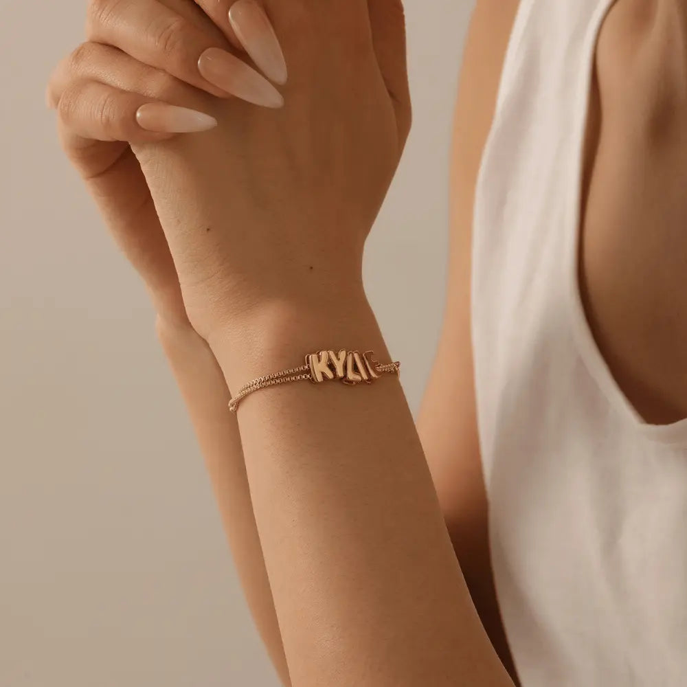 Bubble Name Bracelet