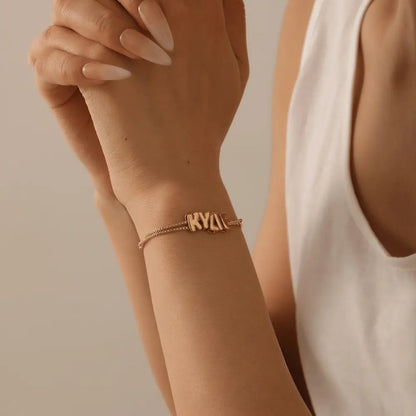 Bubble Name Bracelet