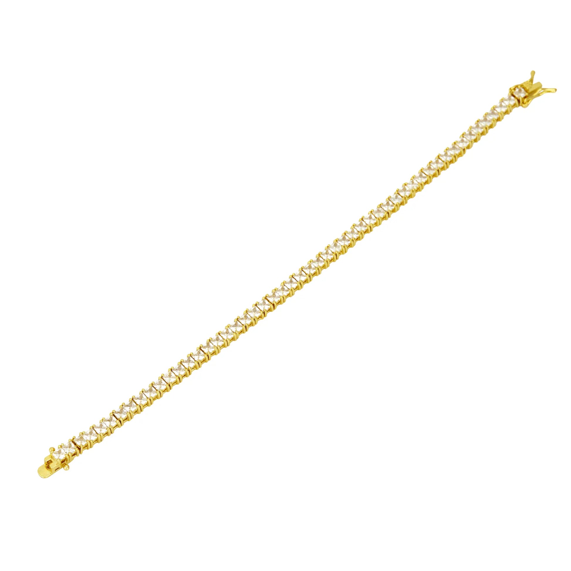 18k Gold Tennis Bracelet - CLAYCALI
