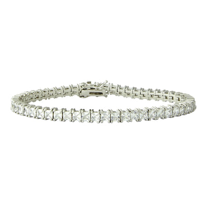 18k Silver Tennis Bracelet - CLAYCALI