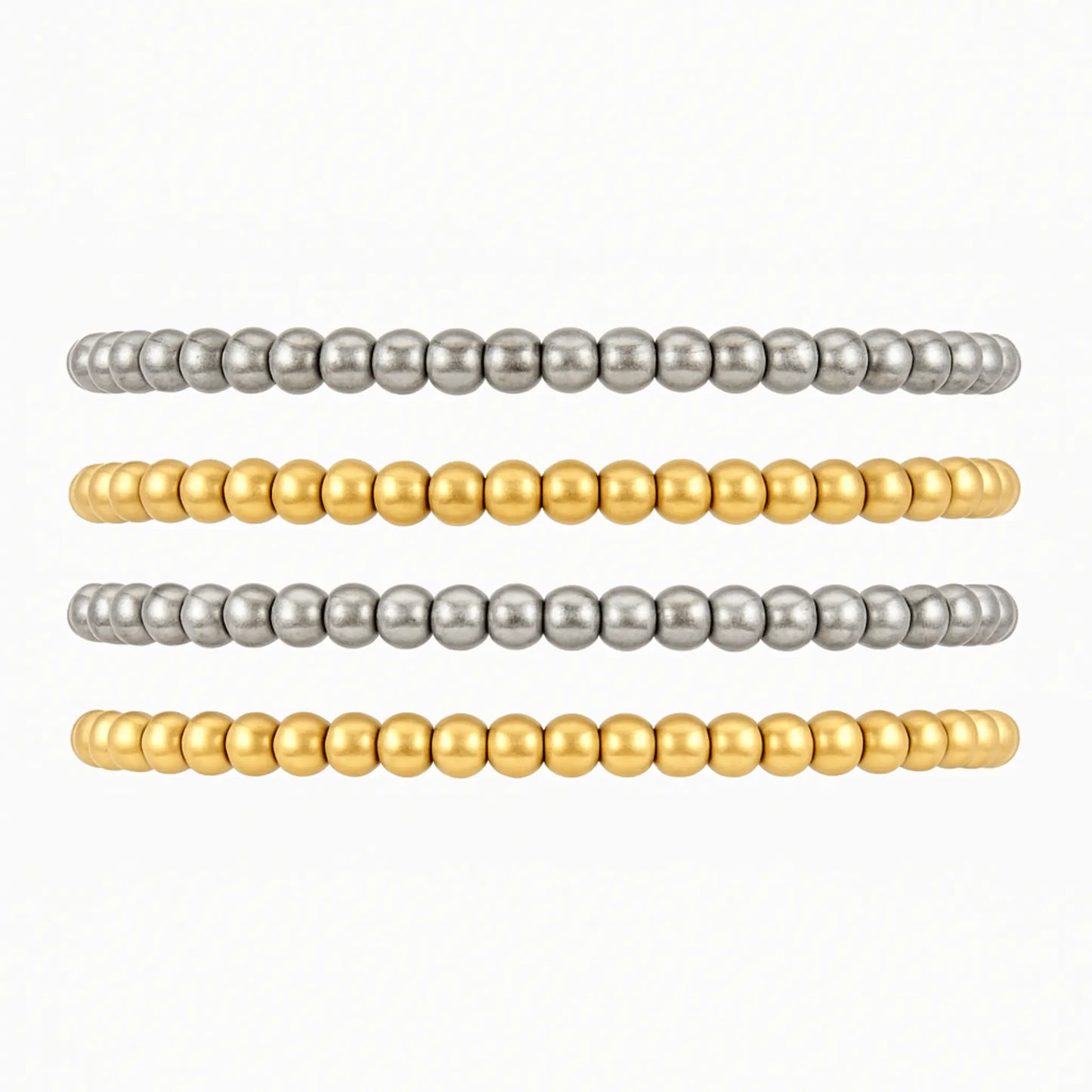 3333 Gold Silver Bracelet Stack - CLAYCALI