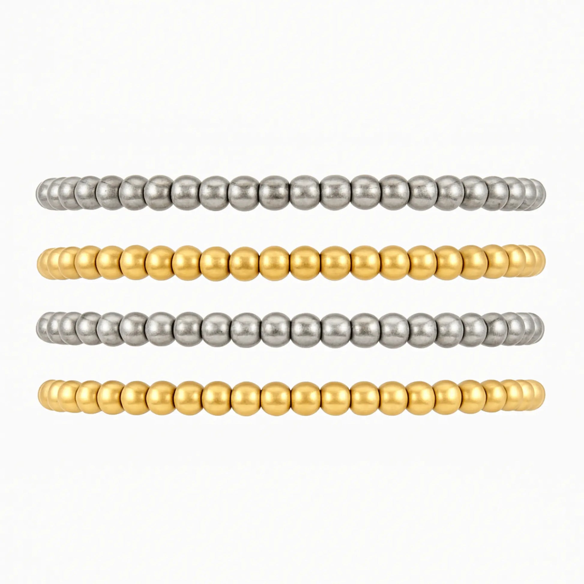 3333 Gold Silver Bracelet Stack - CLAYCALI