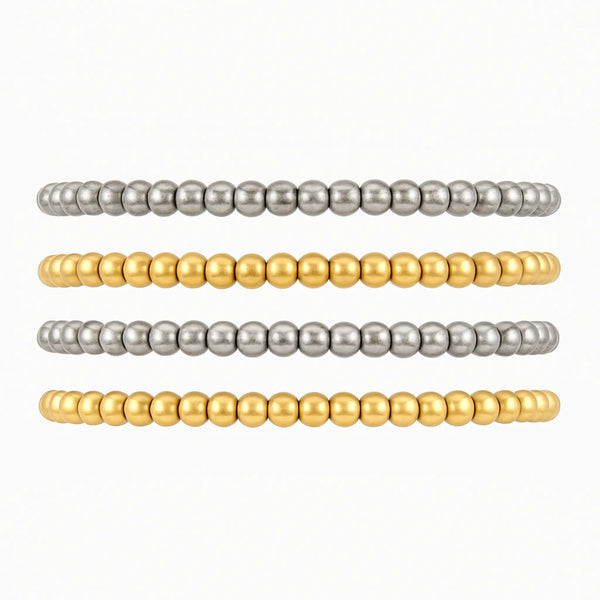 3333 Gold Silver Bracelet Stack