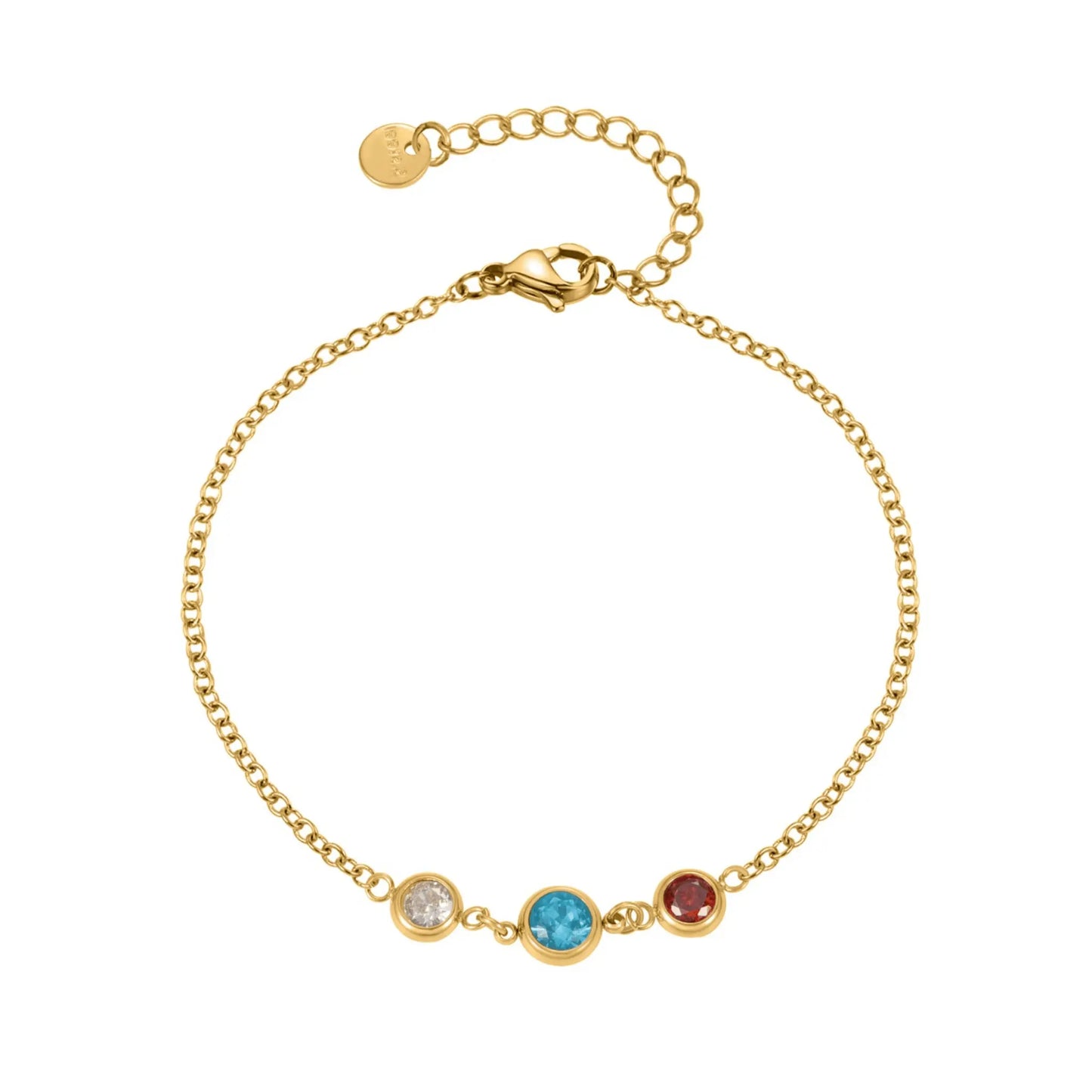 Personalized Birthstone Bracelet - CLAYCALI