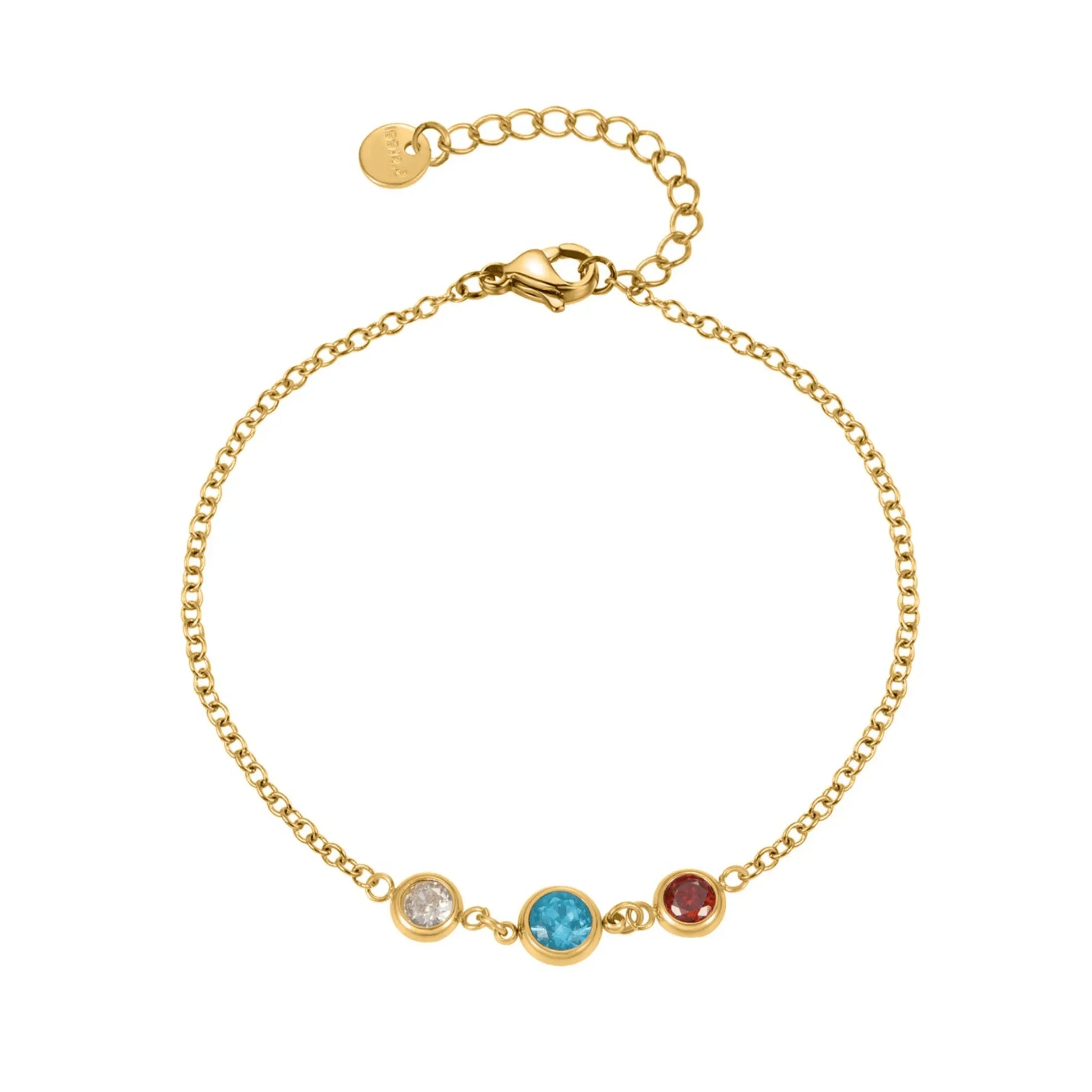 Personalized Birthstone Bracelet - CLAYCALI