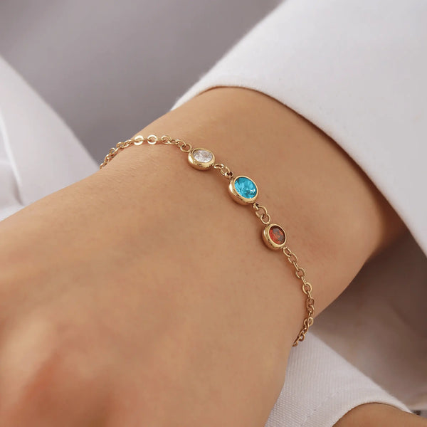 Personalized Birthstone Bracelet