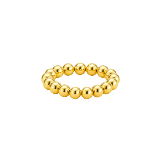 5MM Gold Bead Ring - CLAYCALI