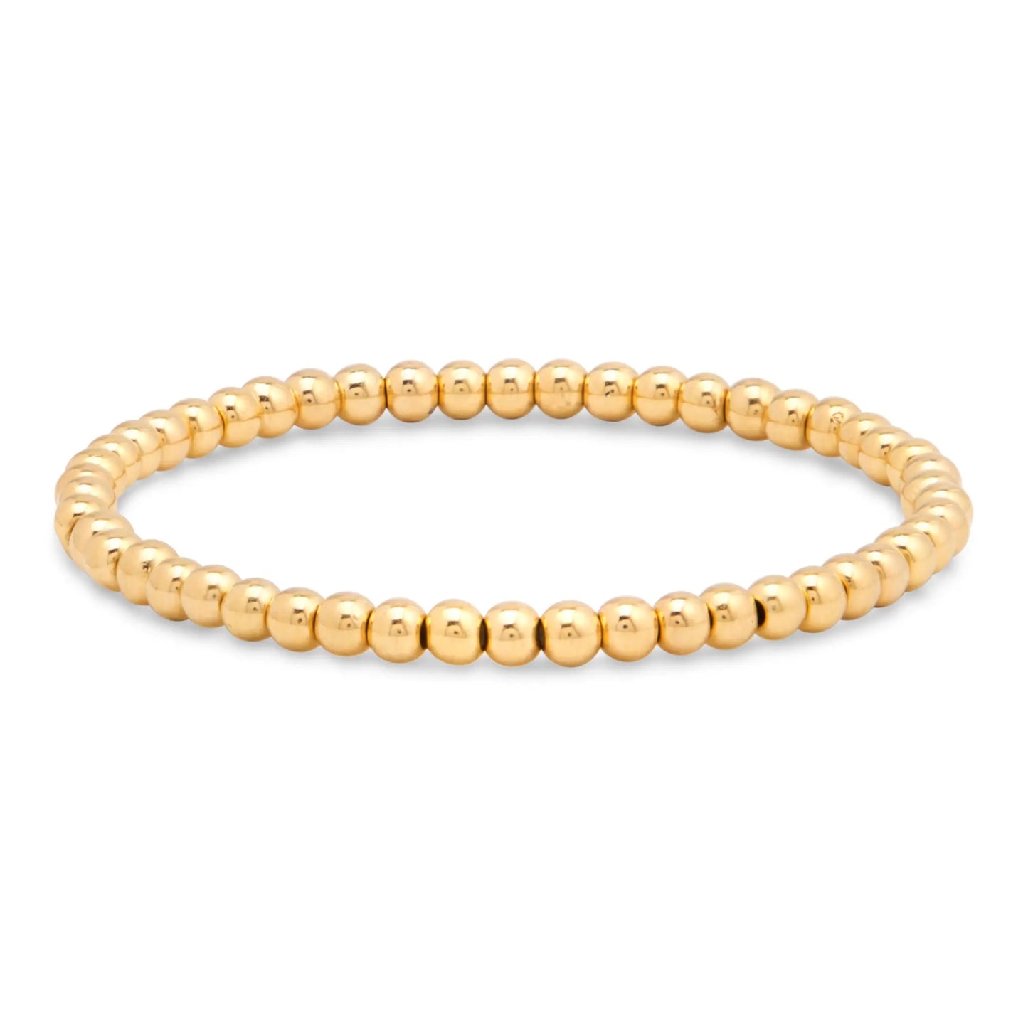 4MM Gold Bead Bracelet