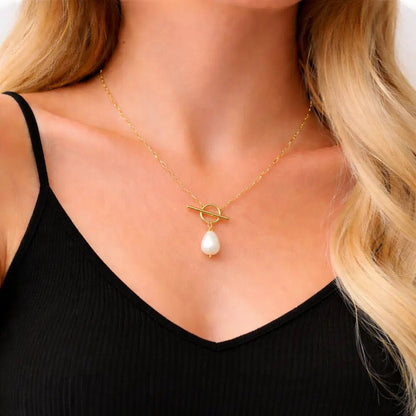 Elowen Freshwater Pearl Necklace - CLAYCALI