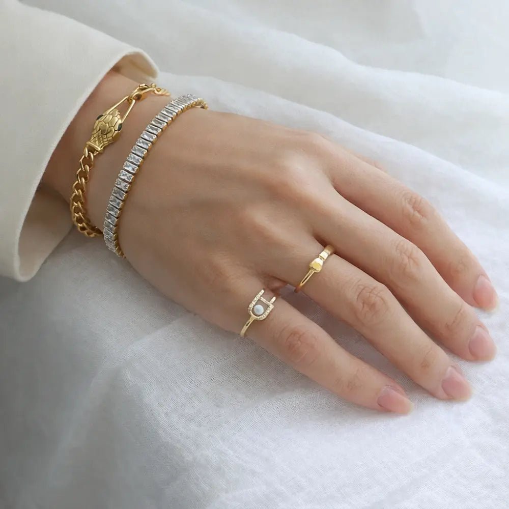 Kelly Luxe Gold Bracelet - CLAYCALI