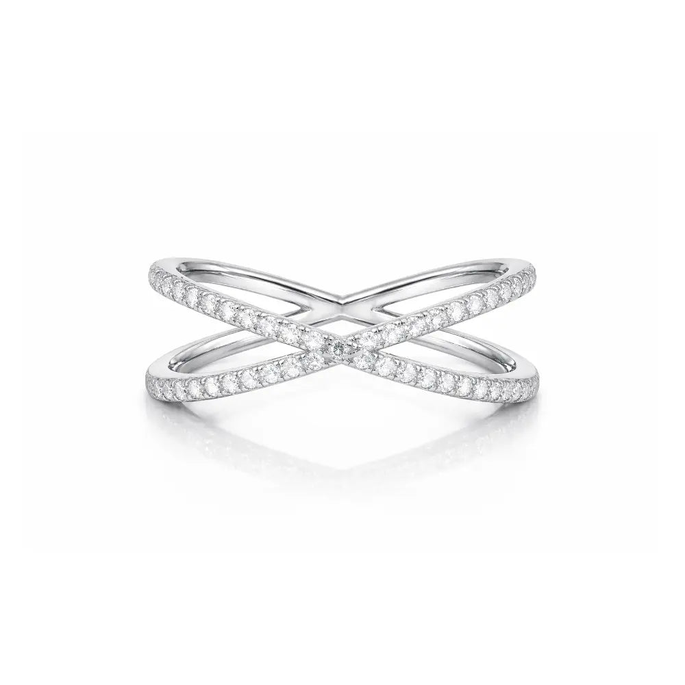 Eden Gold Diamond Cross Ring - CLAYCALI