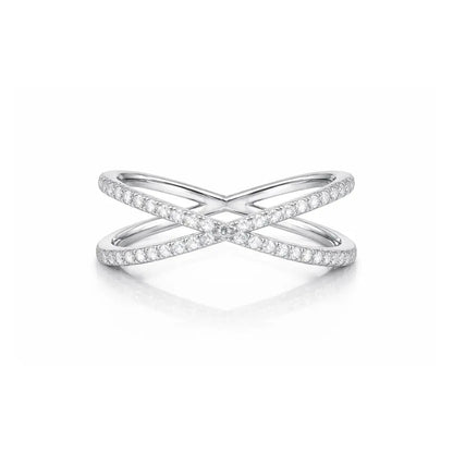Eden Gold Diamond Cross Ring - CLAYCALI