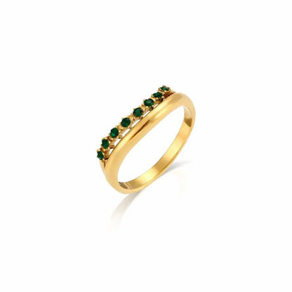Seraphina Diamond Gold Ring - CLAYCALI