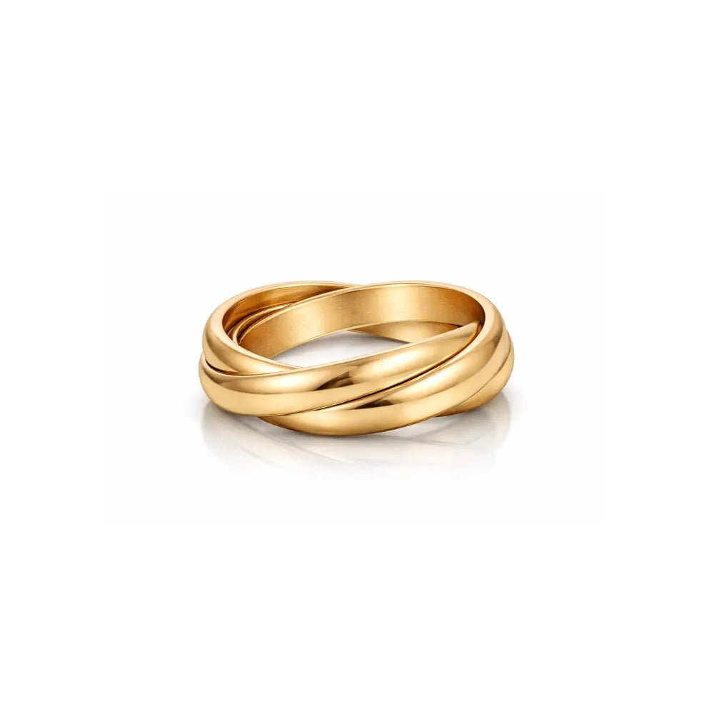 18K Trinity Cali Rolling Ring - CLAYCALI