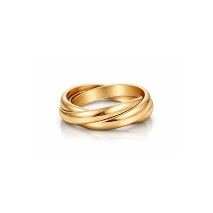 18K Trinity Cali Rolling Ring - CLAYCALI