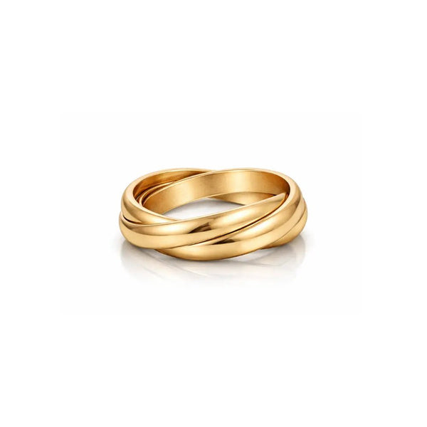 18K Trinity Cali Rolling Ring