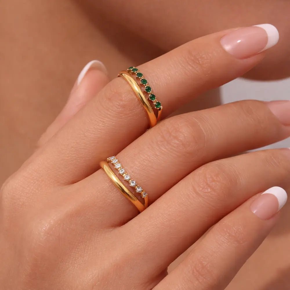Seraphina Diamond Gold Ring - CLAYCALI