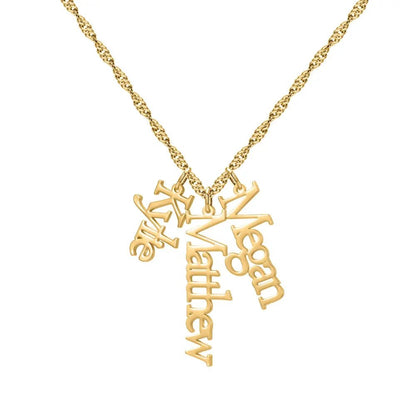 Singapore Multi Name Necklace - CLAYCALI