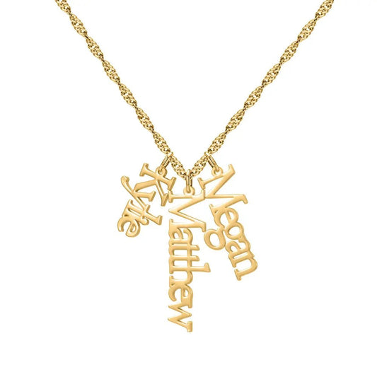 Singapore Multi Name Necklace - CLAYCALI