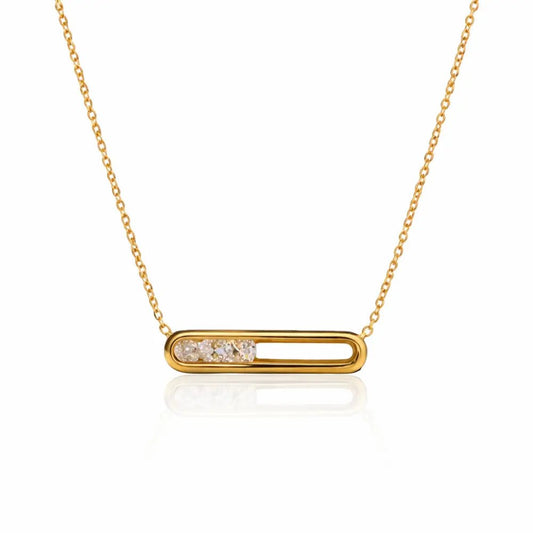 Nexa Sculpted Gold Pendant - CLAYCALI