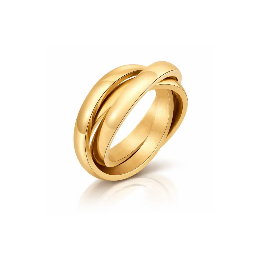 18K Trinity Cali Rolling Ring - CLAYCALI