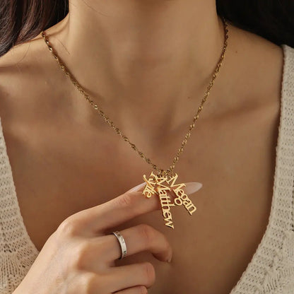 Singapore Multi Name Necklace - CLAYCALI