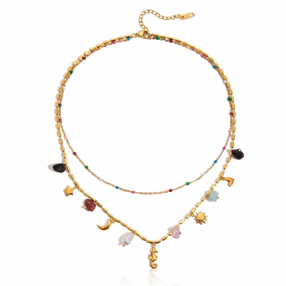Calypso Charm Layered Necklace