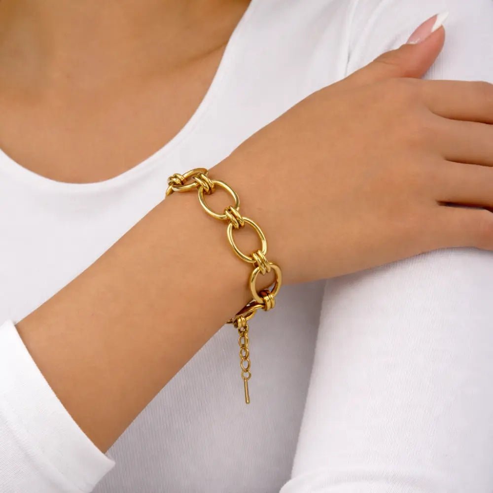 Kaia Gold Bracelet - CLAYCALI