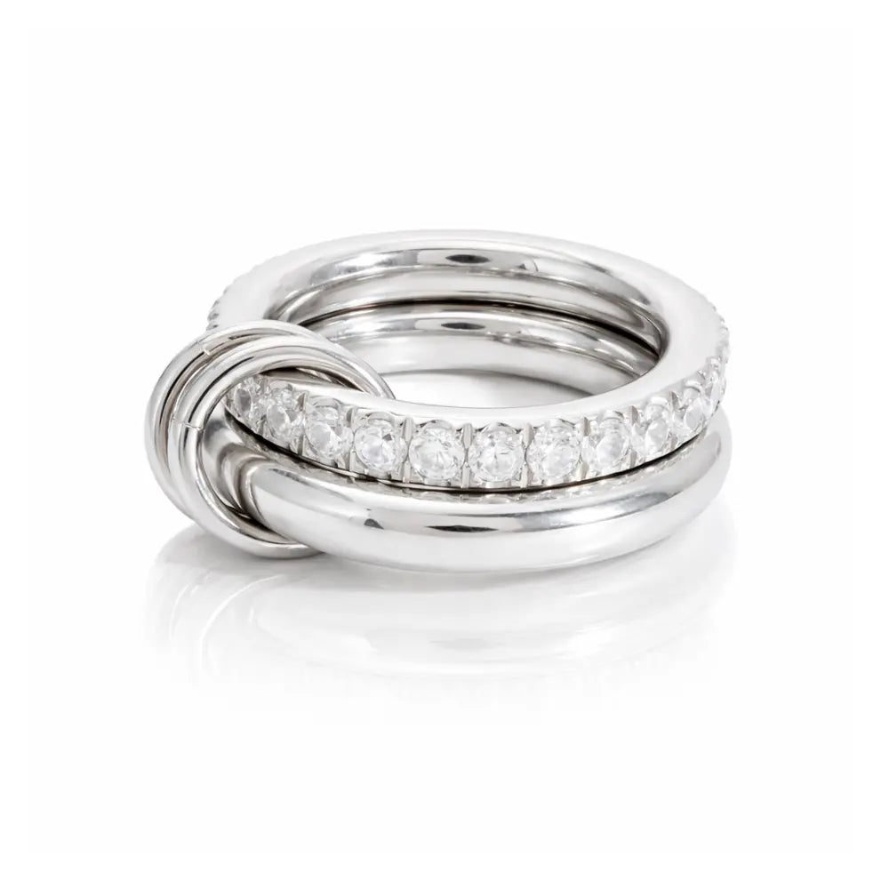 Madison Stacked Diamond Ring - CLAYCALI