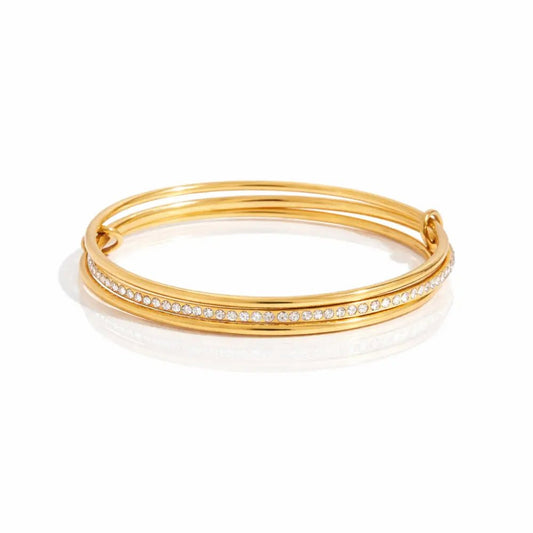 Valera Stacked Diamond Bracelet - CLAYCALI