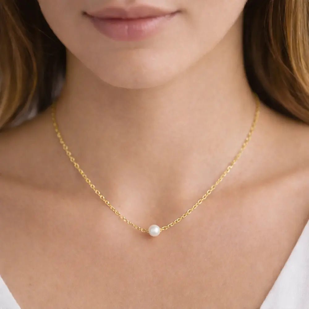 Skylar Freshwater Pearl Necklace - CLAYCALI