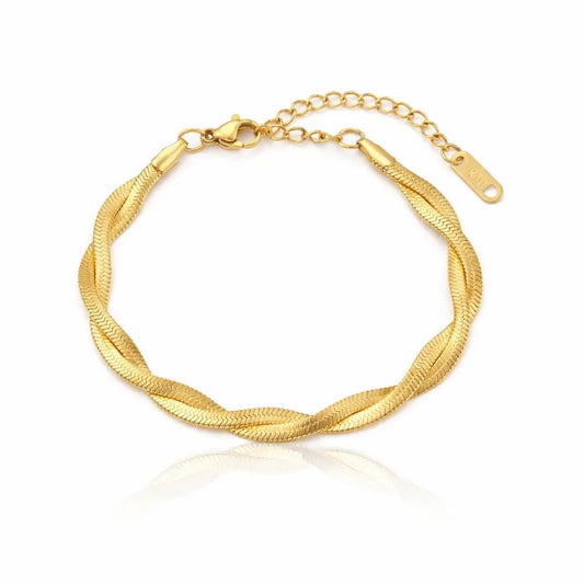 Nyra Twisted Chain Bracelet - CLAYCALI