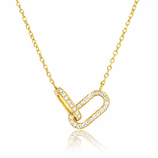 Sloane Double Diamond Pendant - CLAYCALI