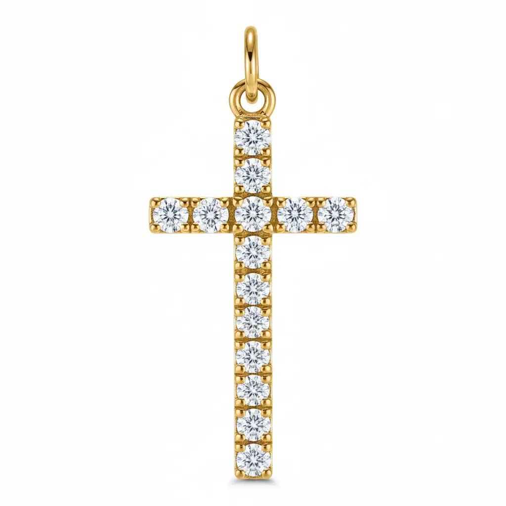 Pave Cross Charm - CLAYCALI