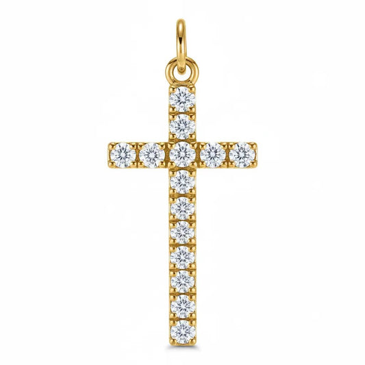 Pave Cross Charm - CLAYCALI