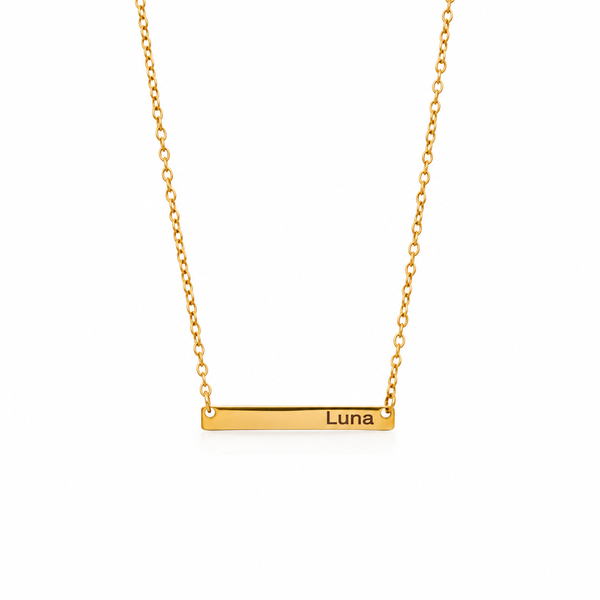 Bea Engravable Bar Necklace