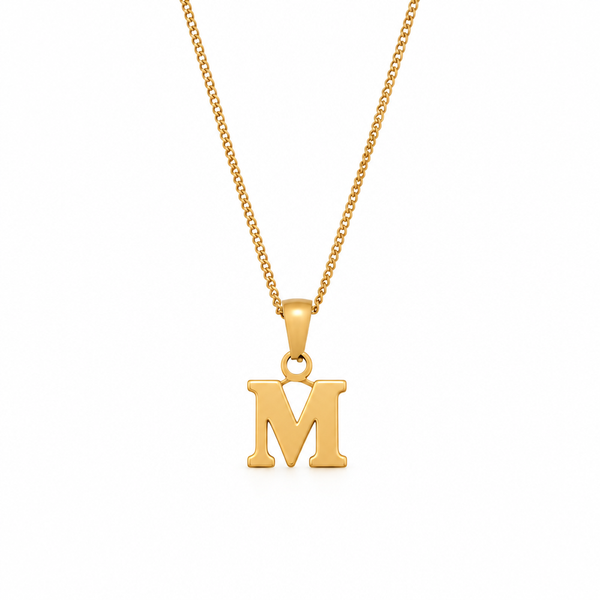 Jules Gold Initial Charm Necklace