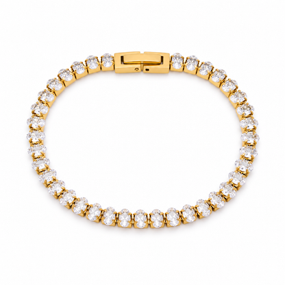 Elodie Marquise Tennis Bracelet — white background