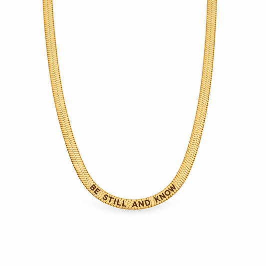 Wren Devotion Herringbone Necklace - CLAYCALI