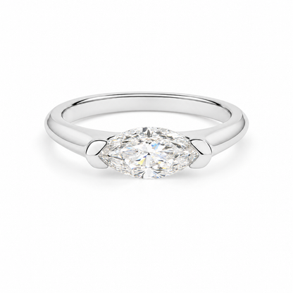 Delphine Marquise Diamond Ring — white background
