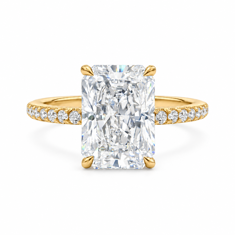 Rosalie Radiant Diamond Ring — white background