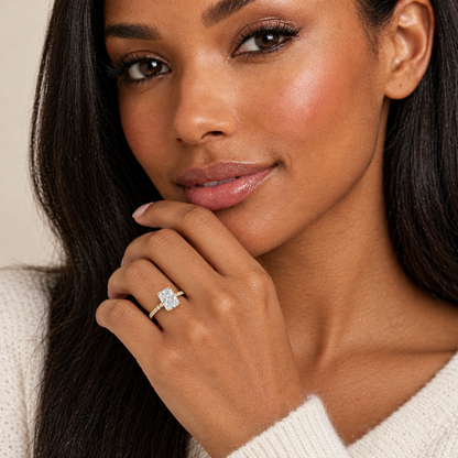 Rosalie Radiant Diamond Ring — close-up