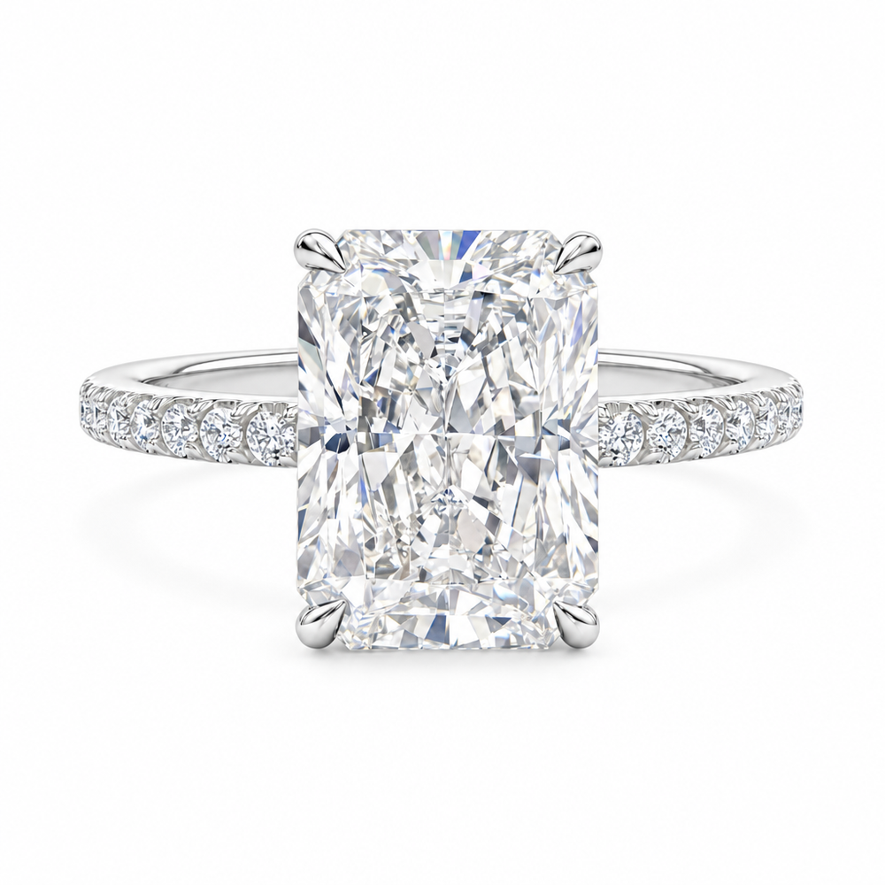 Rosalie Radiant Diamond Ring — white background