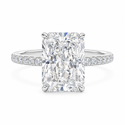 Rosalie Radiant Diamond Ring — white background